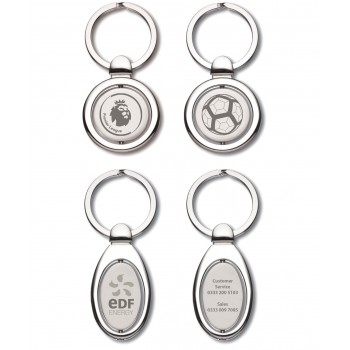 Oval Spinning Keyring