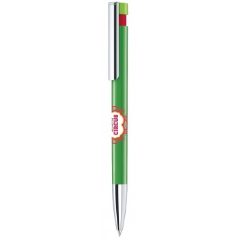 senator Liberty plastic ball pen with metal clip, metallised tip & Xtreme Branding