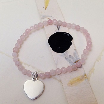 Rosario Childrens Pink Pearl Bracelet