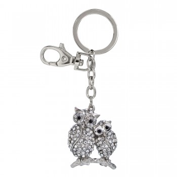 two owls keyring