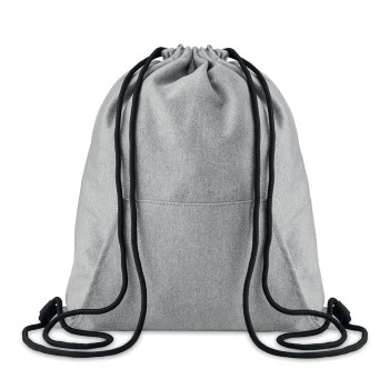 Drawstring bag with pocket