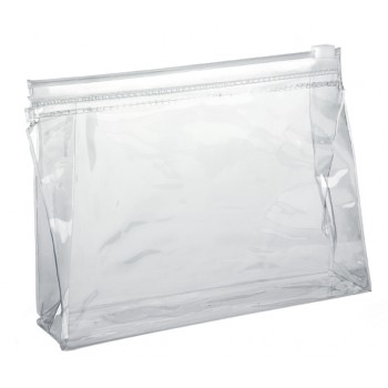 Clear PVC Slide Zippered Toiletry Bag