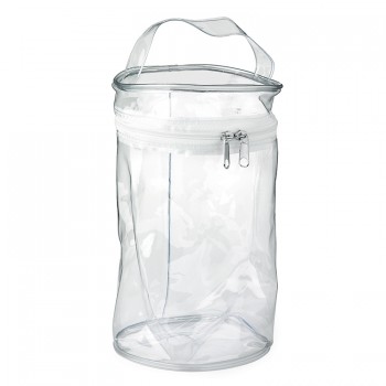 Clear PVC Round Zippered Bag