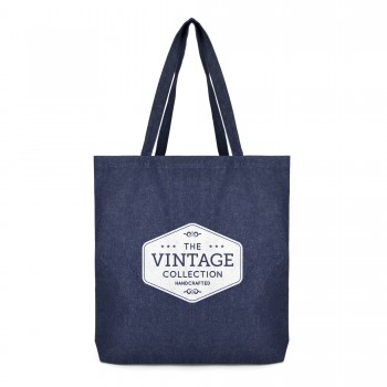 Denim Cotton Shopper Bag