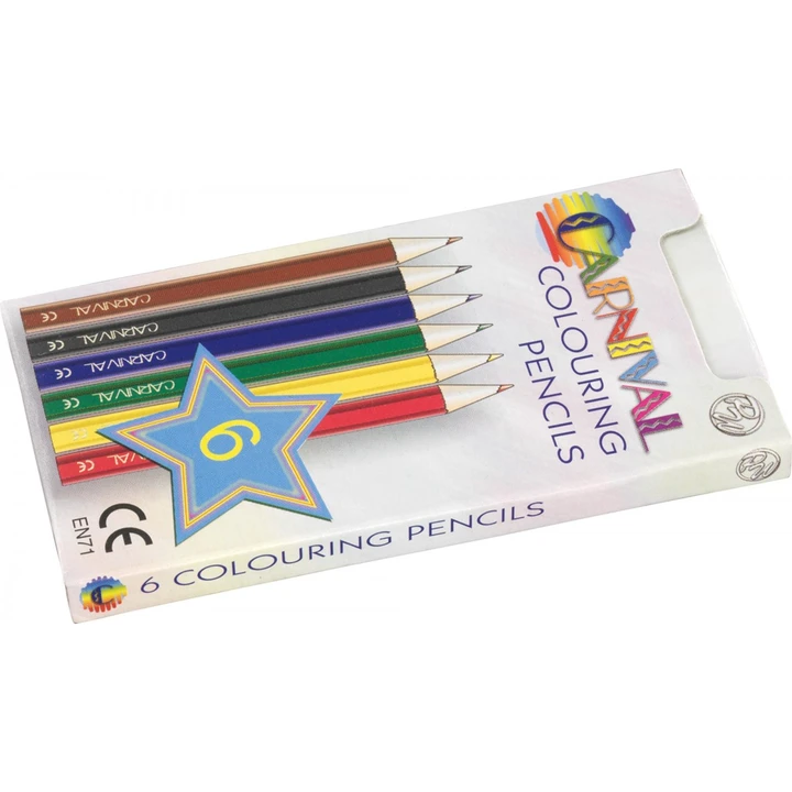 Colouring Pencils Half Size 6 Pack