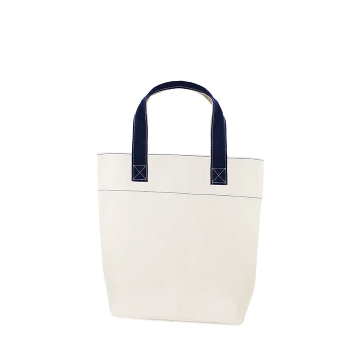 Kaa Canvas Shopper Navy Trim 16oz