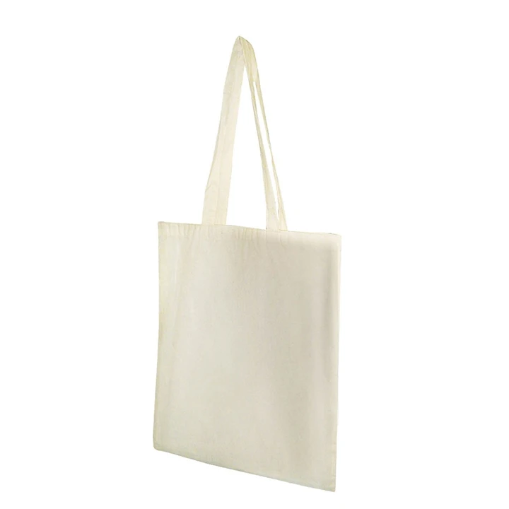 Natural 5oz Long Handled Cotton Shopper