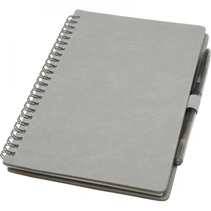 Slate Reusable Soft Cover Notebook And Pen Set (black ink)