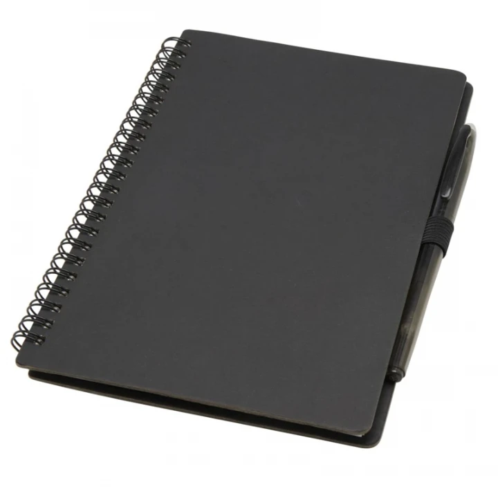 Slate Reusable Soft Cover Notebook And Pen Set (black ink)