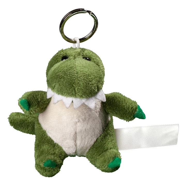 Plush crocodile with keychain