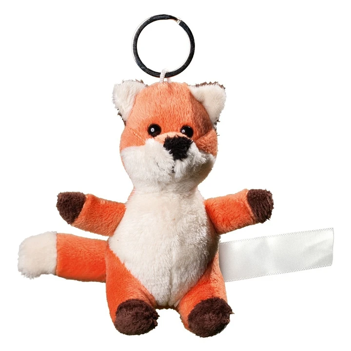 Plush fox with keychain