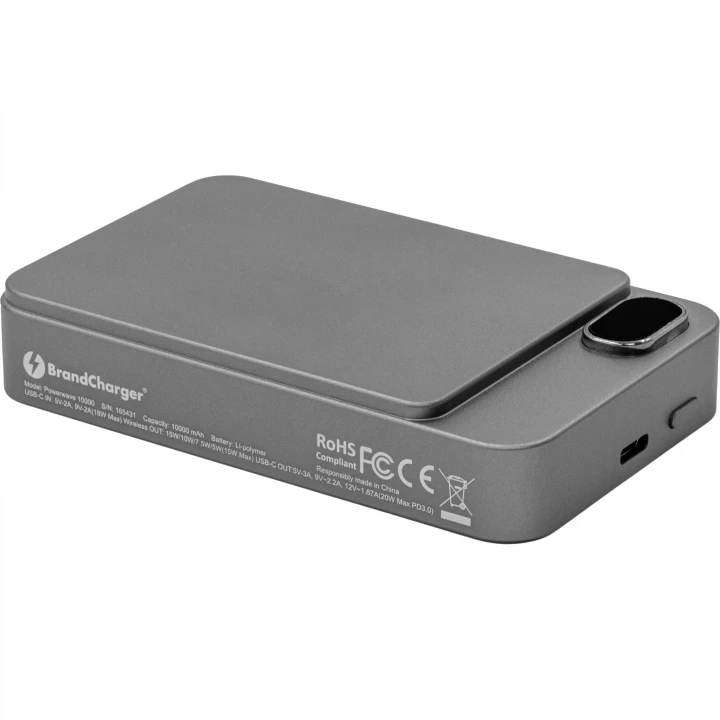 BrandCharger Recycled Steel Wireless Power Bank