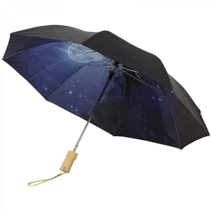 Clear-night 21'' foldable automatic umbrella