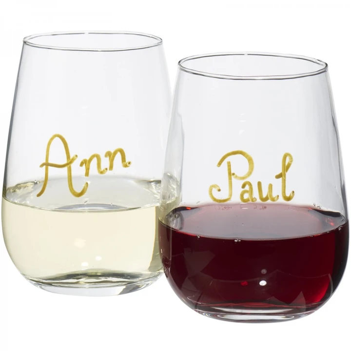 Barola wine glass writing set