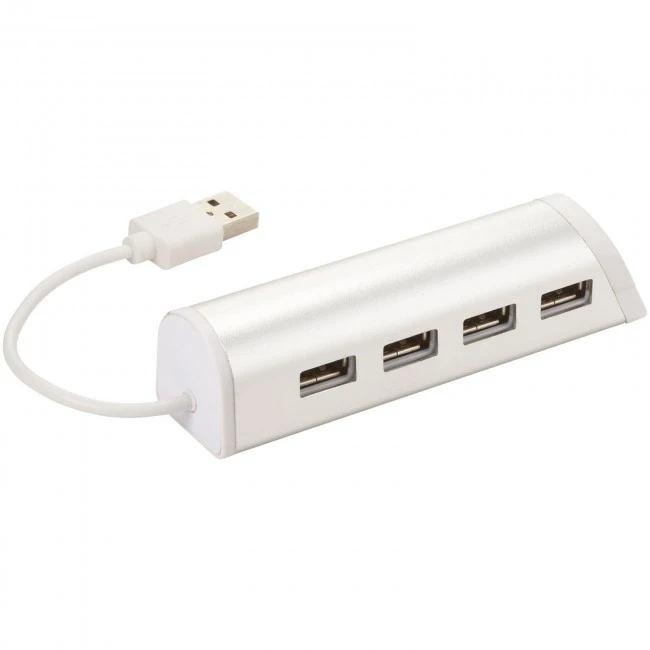 Power 4-port USB hub and smartphone stand