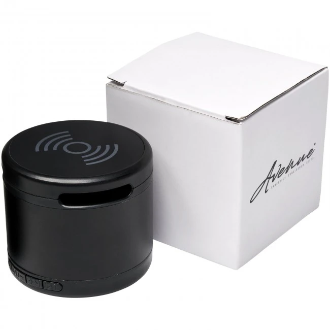 Jones metal Bluetooth® speaker with wireless charging pad