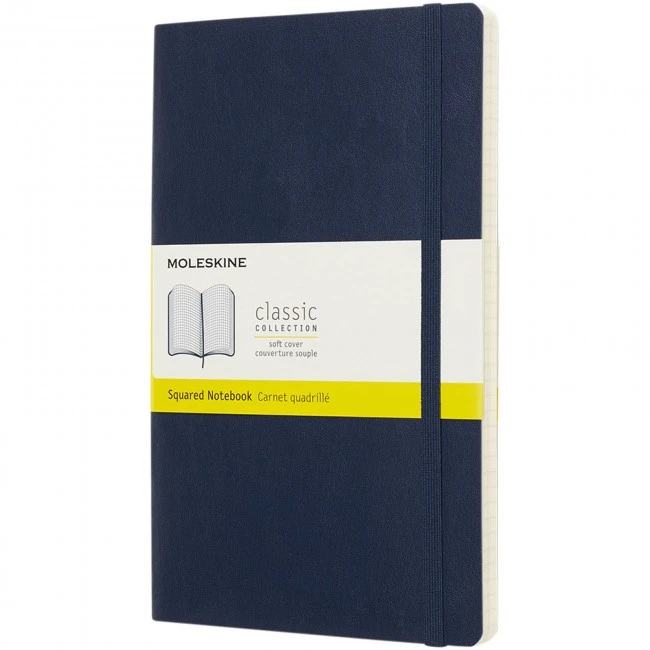 Classic L soft cover notebook - squared