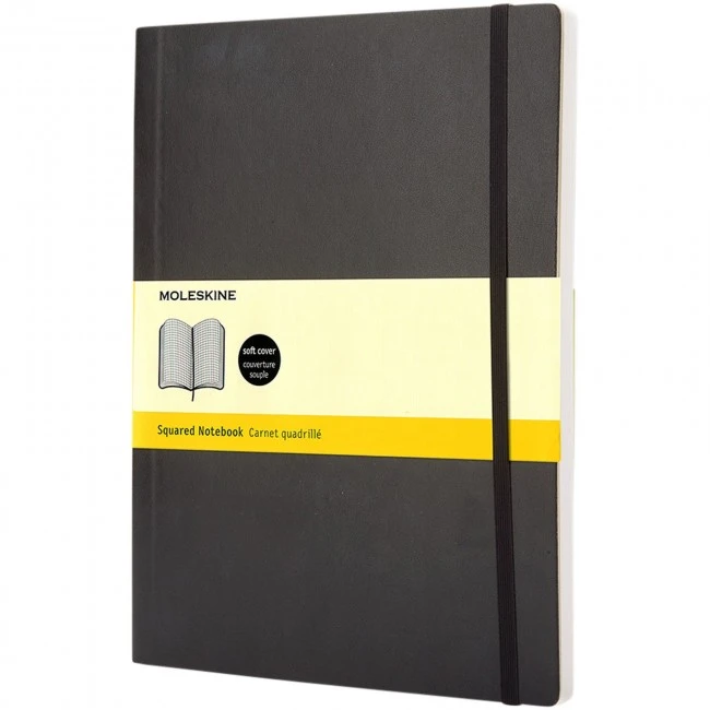 Classic XL soft cover notebook - squared