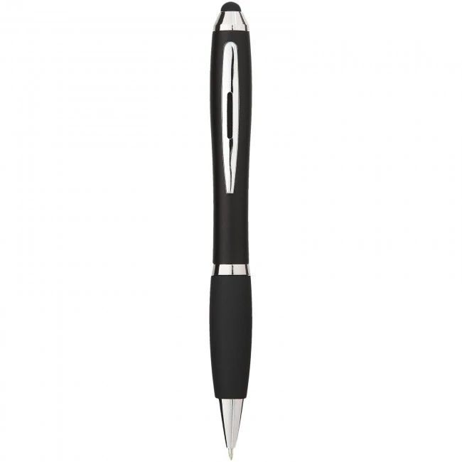 Nash coloured stylus ballpoint pen with black grip