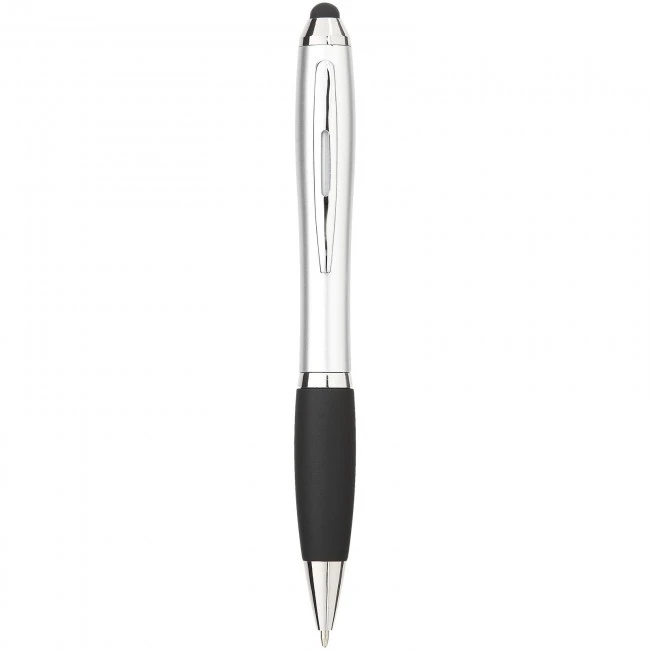 Nash coloured stylus ballpoint pen with black grip