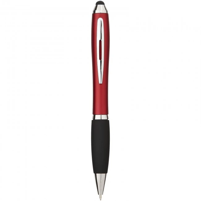 Nash coloured stylus ballpoint pen with black grip