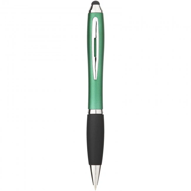 Nash coloured stylus ballpoint pen with black grip