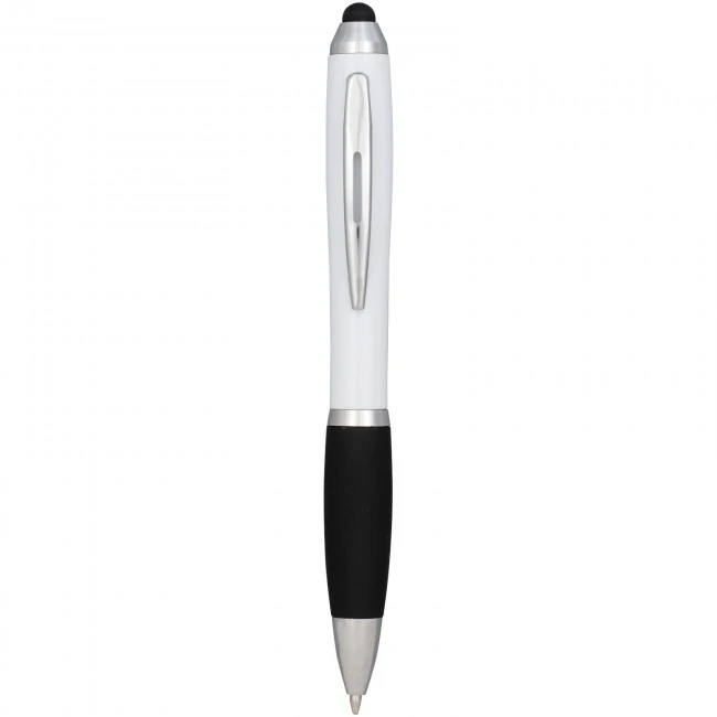 Nash coloured stylus ballpoint pen with black grip