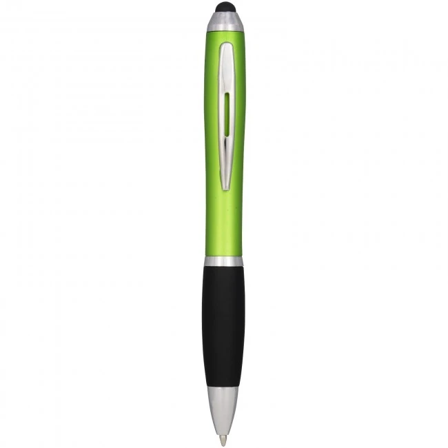 Nash coloured stylus ballpoint pen with black grip