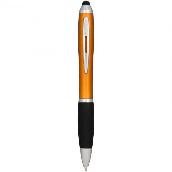 Nash coloured stylus ballpoint pen with black grip