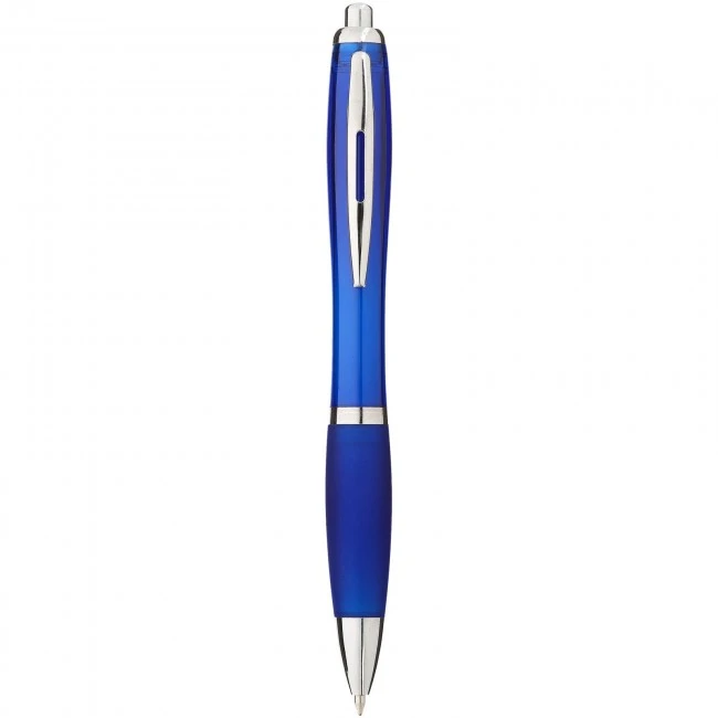 Nash ballpoint pen with coloured barrel and grip