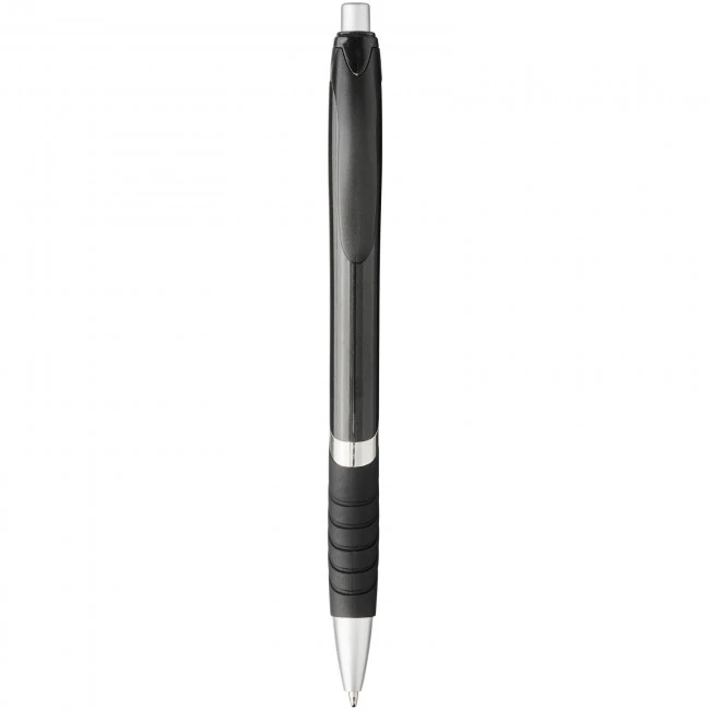 Turbo ballpoint pen with rubber grip