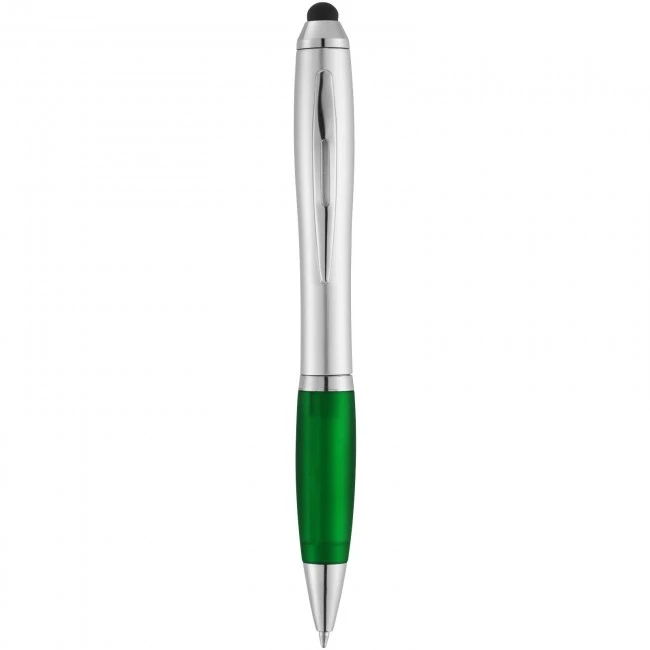 Nash stylus ballpoint pen with coloured grip