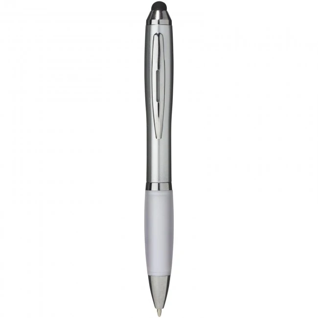 Nash stylus ballpoint pen with coloured grip