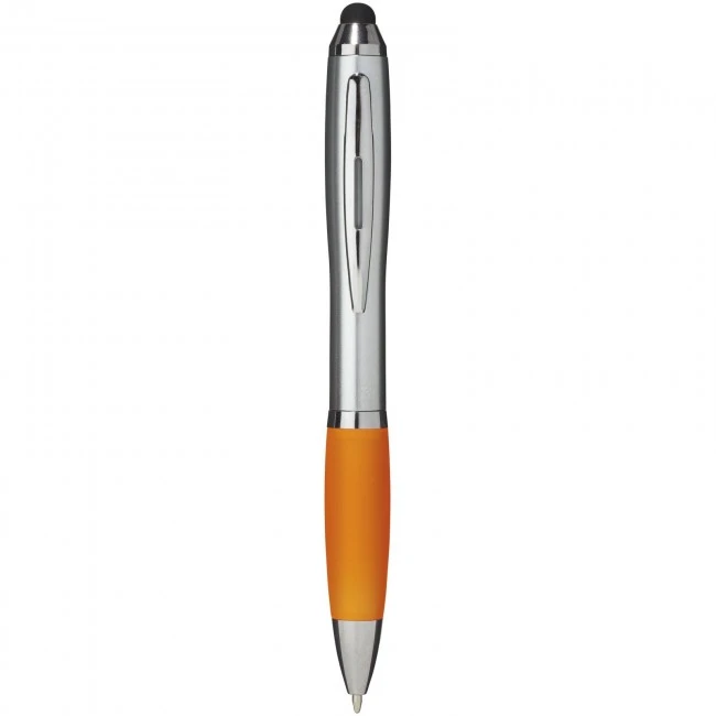 Nash stylus ballpoint pen with coloured grip