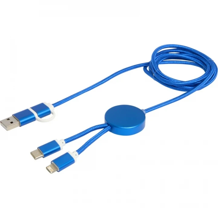 Alasia 5-in-1 Recycled Aluminium & Plastic 150cm Data Sync 27W Fast Charge Cable