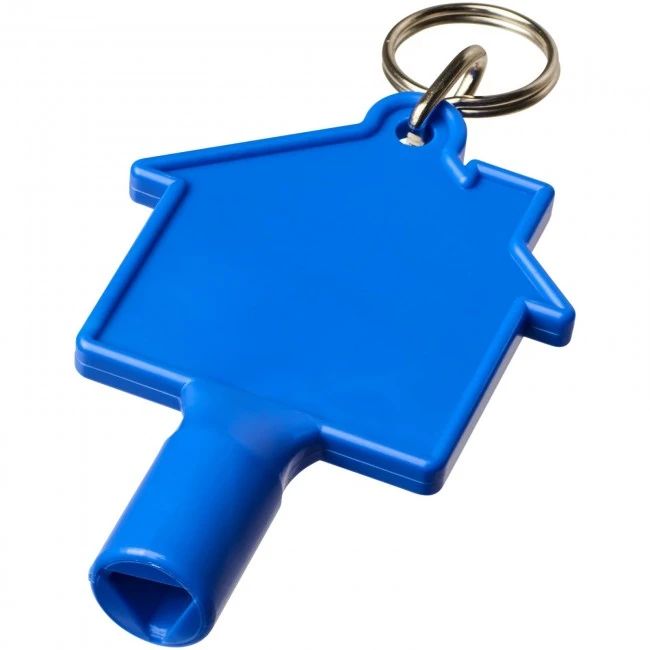 Maximilian house-shaped meterbox key with keychain