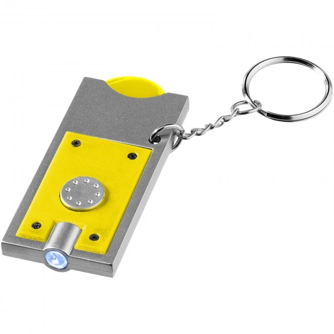 Allegro LED keychain light with coin holder