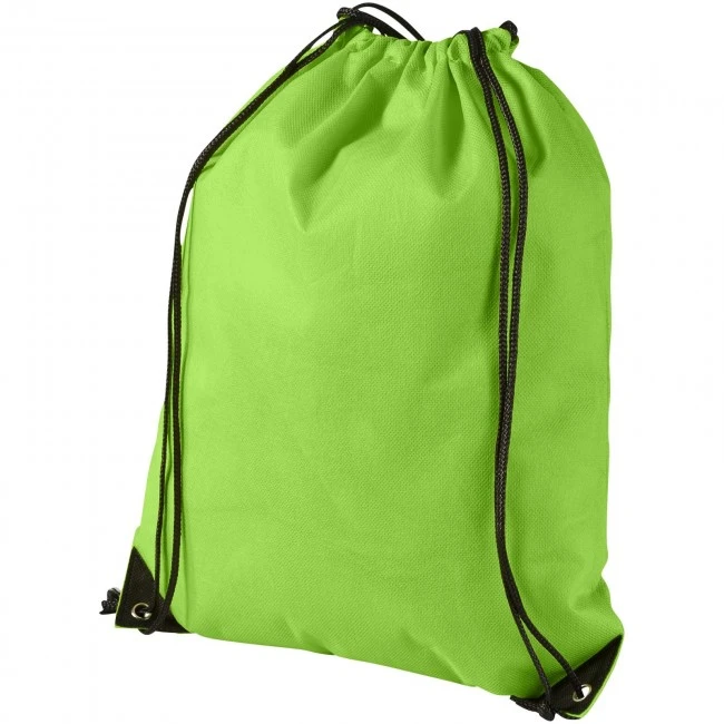 Evergreen non-woven drawstring backpack