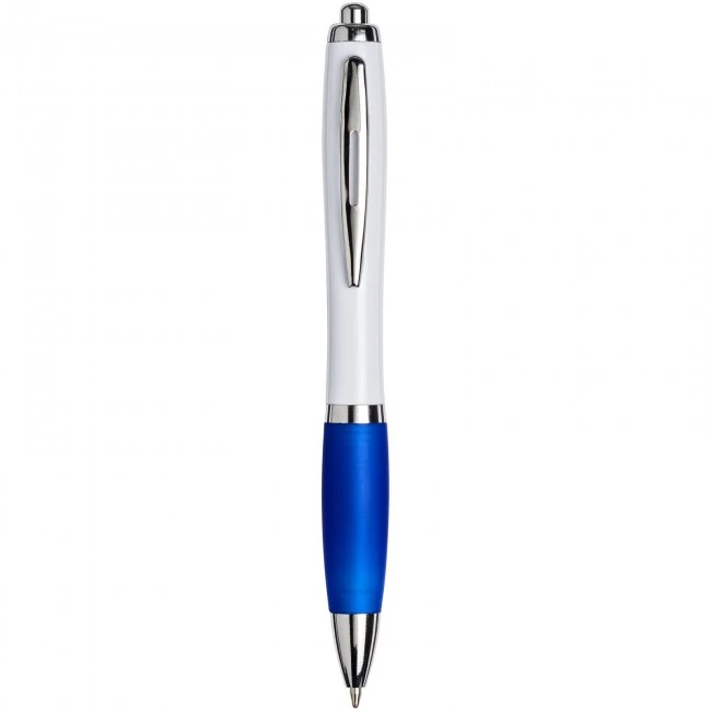 White Curvy Ballpen : White: