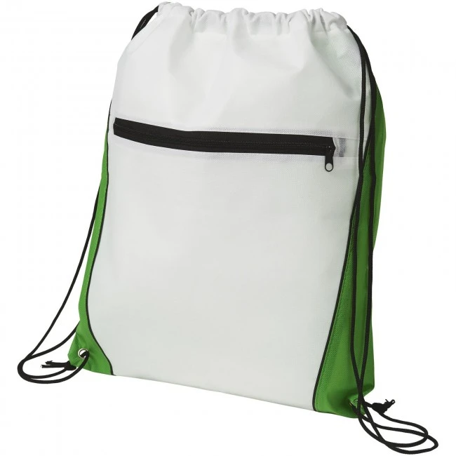 Contrast non-woven drawstring backpack