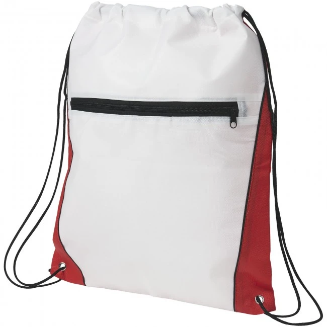 Contrast non-woven drawstring backpack