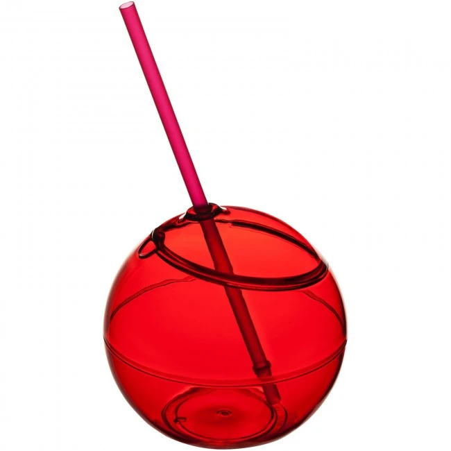 Fiesta 580 ml beverage ball with straw