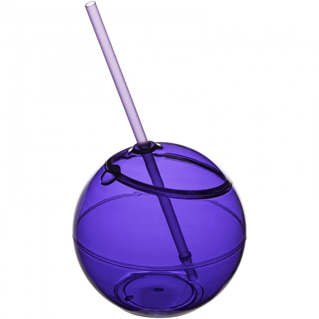 Fiesta 580 ml beverage ball with straw