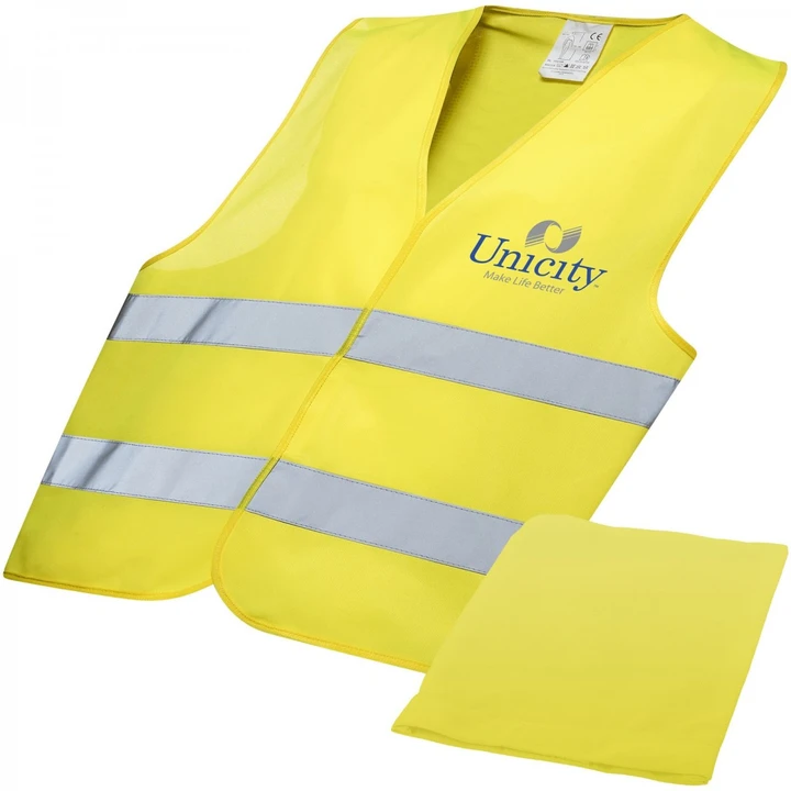 Watch-out professional safety vest in pouch