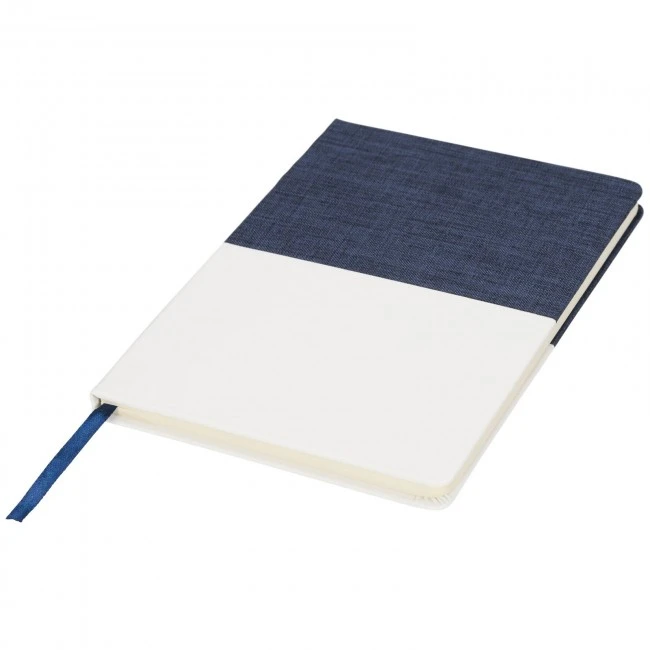 Two-tone A5 canvas notebook