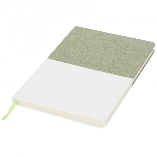 Two-tone A5 canvas notebook