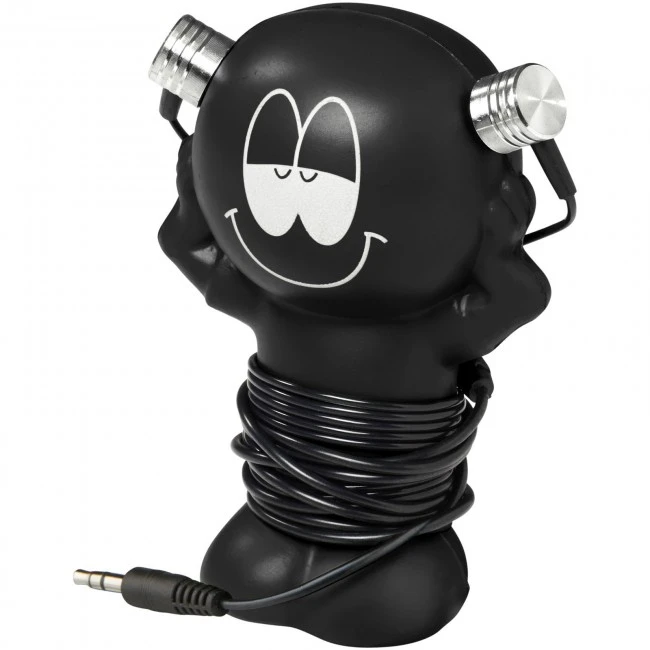 Best friend earbuds with amusing coiling stand