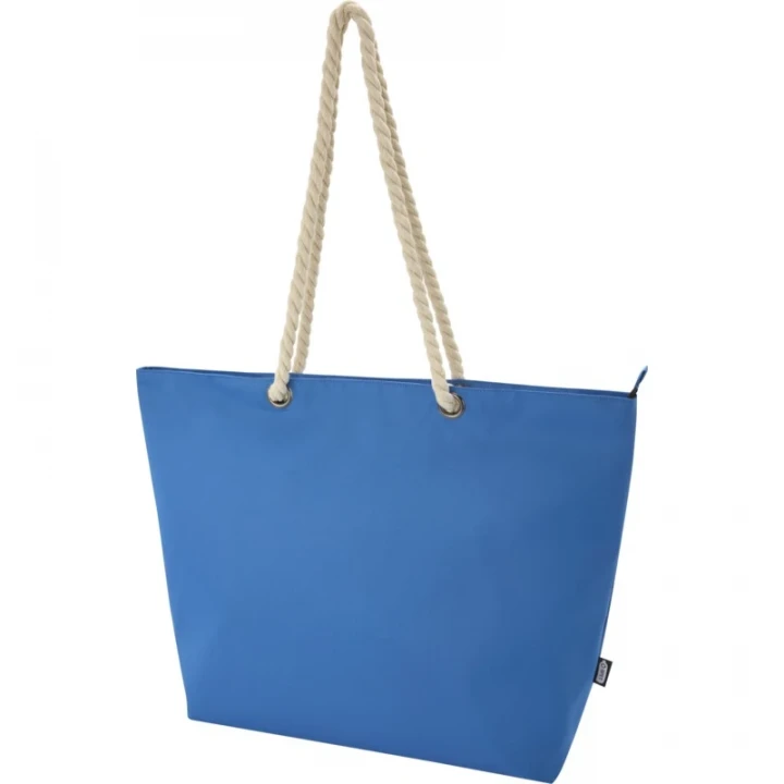 Panama GRS Recycled Beach Cooler Tote Bag With Cord Handles