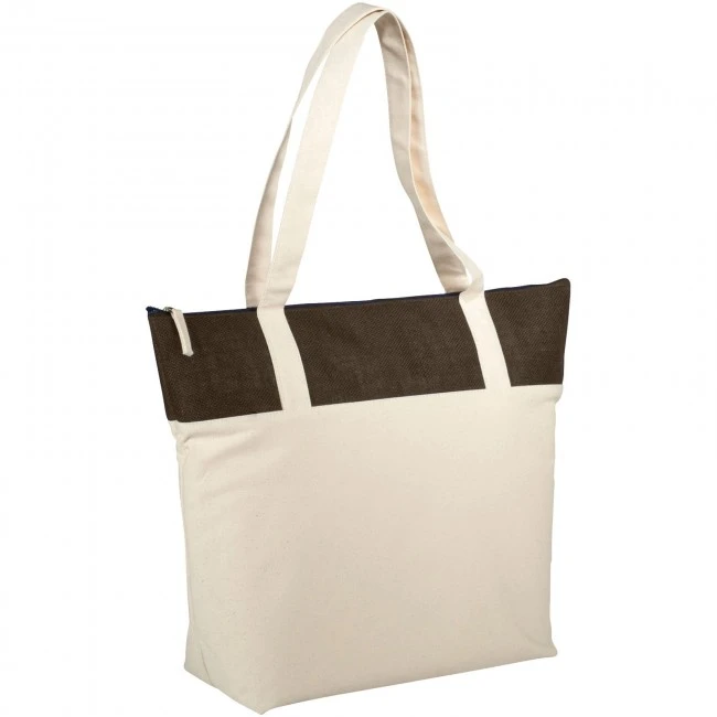 Jones tote bag made from 407 g/m² cotton and jute