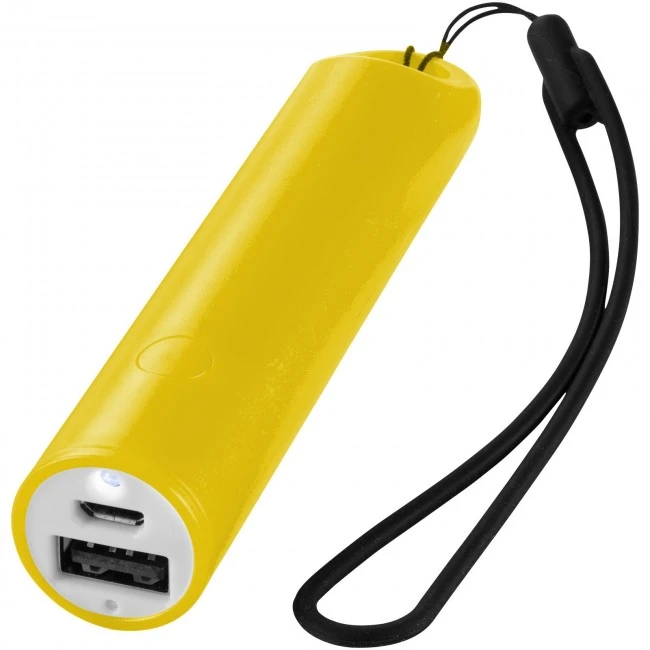 Bam 2200 mAh power bank with lanyard and LED light